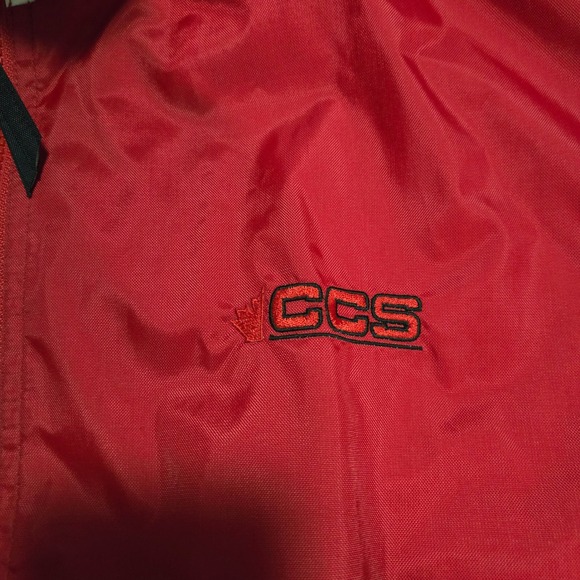 Vintage Spinnaker by Trimark CCS Windbreaker Jacket Red Black White Mens Large‎ - Picture 3 of 9